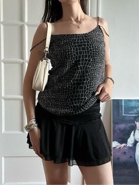 XXS Le Chateau Patterned Tank Top